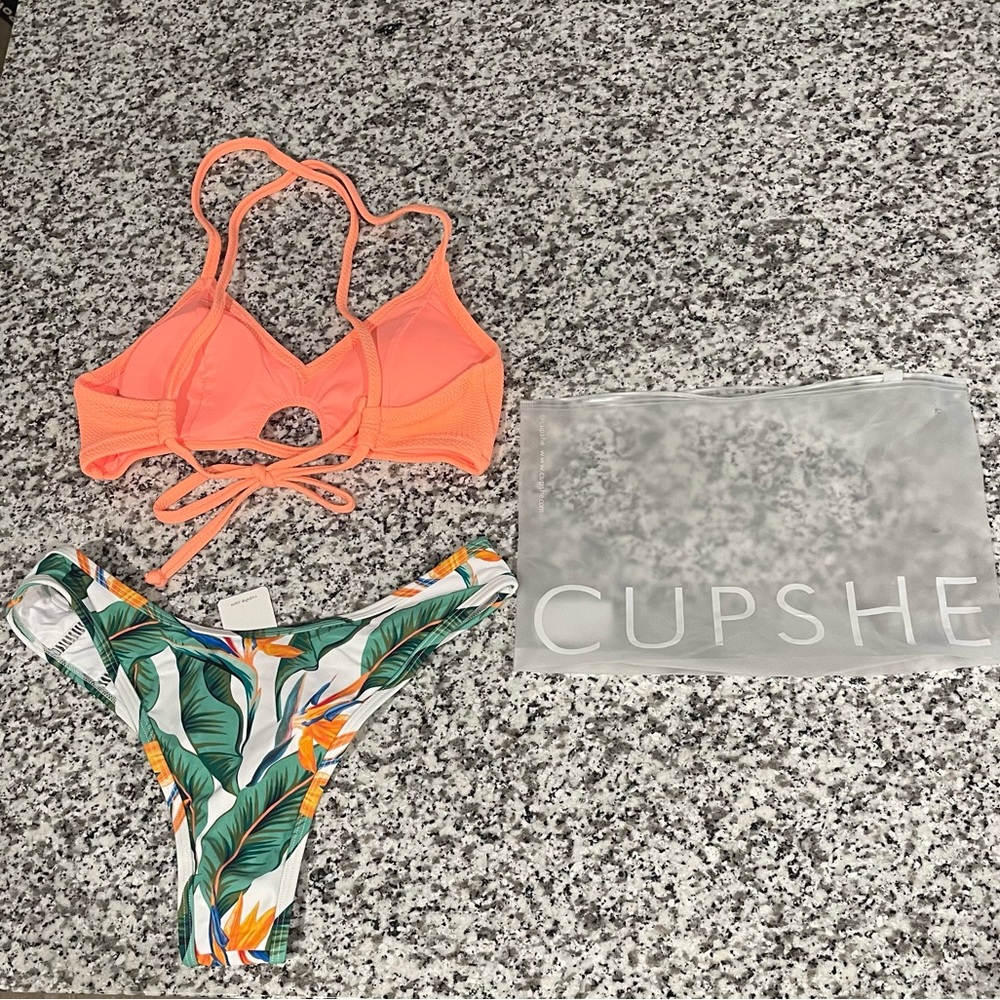 CupShe bikini top and bottoms